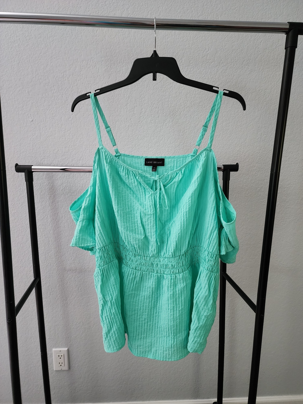 Lane Bryant Mint Green Cold-Shoulder Camisole